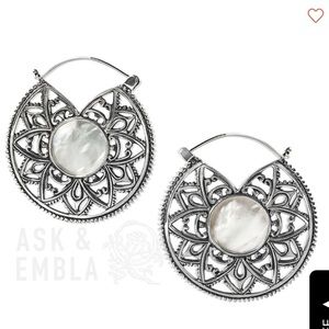 Ask & Embla Kiva Mandala Earrings (silver)